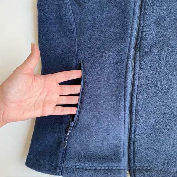 Vineyard Vines Westerly Vineyard Navy Blue Fleece Vest - Picture 5 of 9